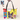 Custom Comic Dog Portrait In Pop Art Leather Tote Bag