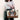 Personalized Checkered Leather Handbag With Dog Portrait