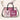 Custom Dog Portrait In Pink Leather Handbag