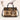 Personalized Leather Handbag with Dogface & Leopard