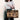 Personalized Leather Handbag with Dogface & Leopard