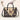Custom Dog Portrait Leather Handbag With Zipper Design