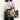 Custom Dog Portrait Leather Handbag With Zipper Design