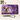 Personalized Leather Purse With Dogface And Purple Paw Print